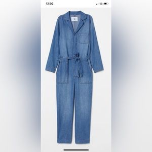 H&M & Denim Long Sleeve Jumpsuit